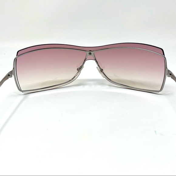 Gucci Sunglasses shield lens GG1711 6LBBI Rose gradient lens silver frame - Picture 6 of 11